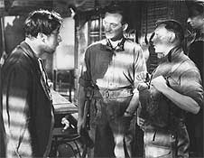 THE WAY AHEAD: Peter Ustinov, David Niven, Leslie Dwyer.